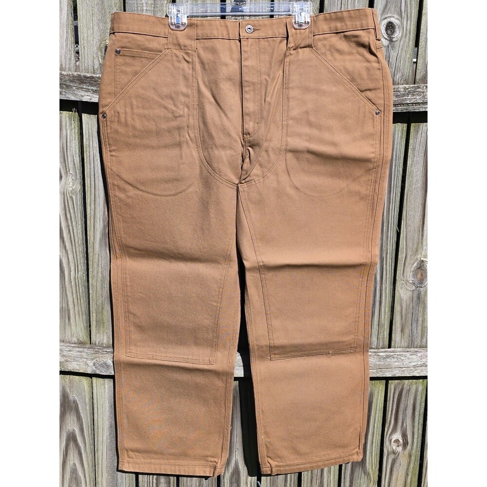 Duluth Trading Mens Double Knee/& Heel Work Pants Cotton Fire Hose 46x30 NWOT